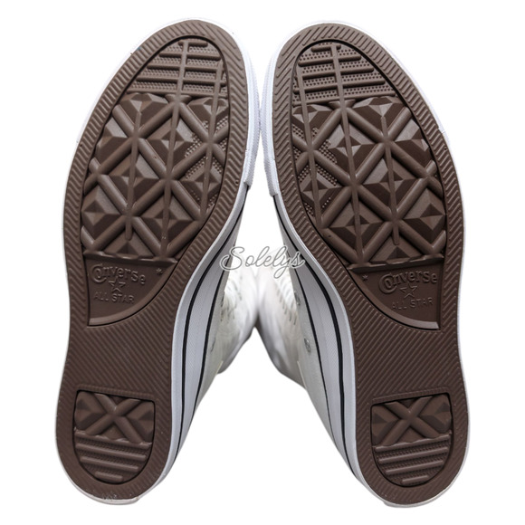 Converse CTAS XXHI Womens 10 White Purple Elastic Laced Knee High Sneaker Boot - Picture 7 of 9